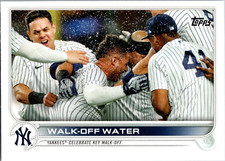 2022 Topps Series 1 New York Yankees Walk-Off Water 119 MLB Trading Card