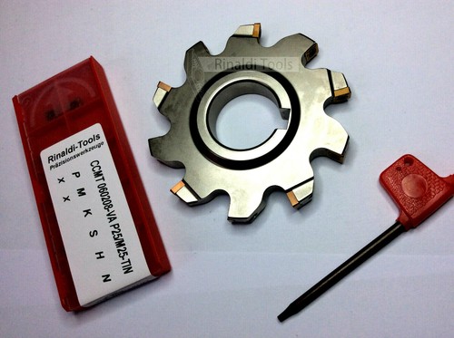 1 x Scheibenfräser-SET 100x10mm / Z=12 mit 20 x CCMT 0602.. Wendeplatten NEU!! - Picture 2 of 3
