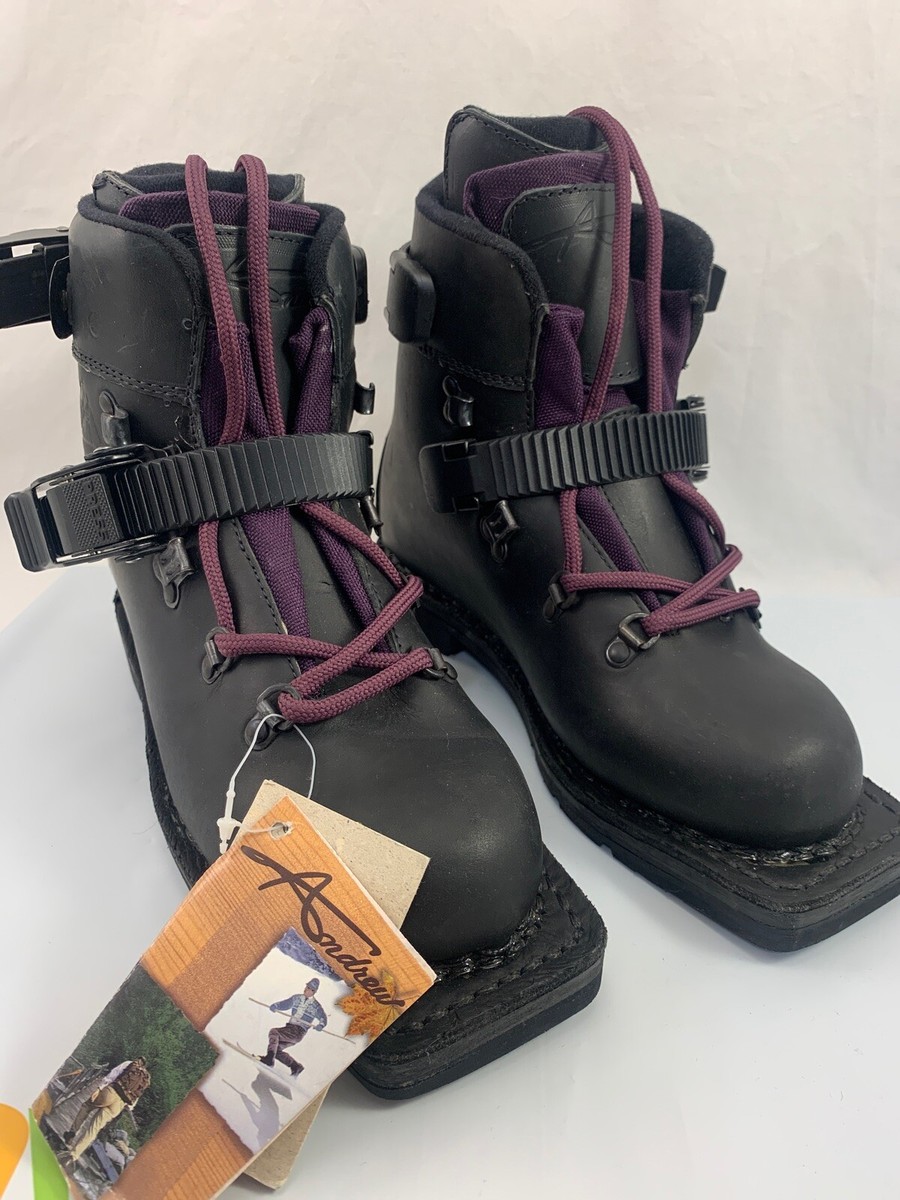 スキー Andrew telemark boots Andrew Mountain Telemark Boots Leather 75mm Telemark Ski