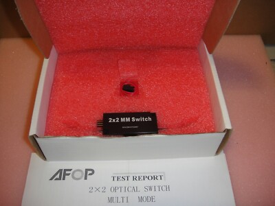 AFOP 2x2 Optical Switch Multi Mode open box new LC/PC connectors SW1-2285-2L168