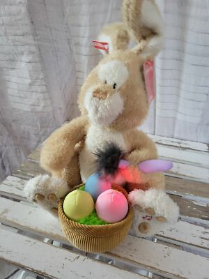Gund justabunny Robert animated light up plush toy Easter vintage 2007 bunny