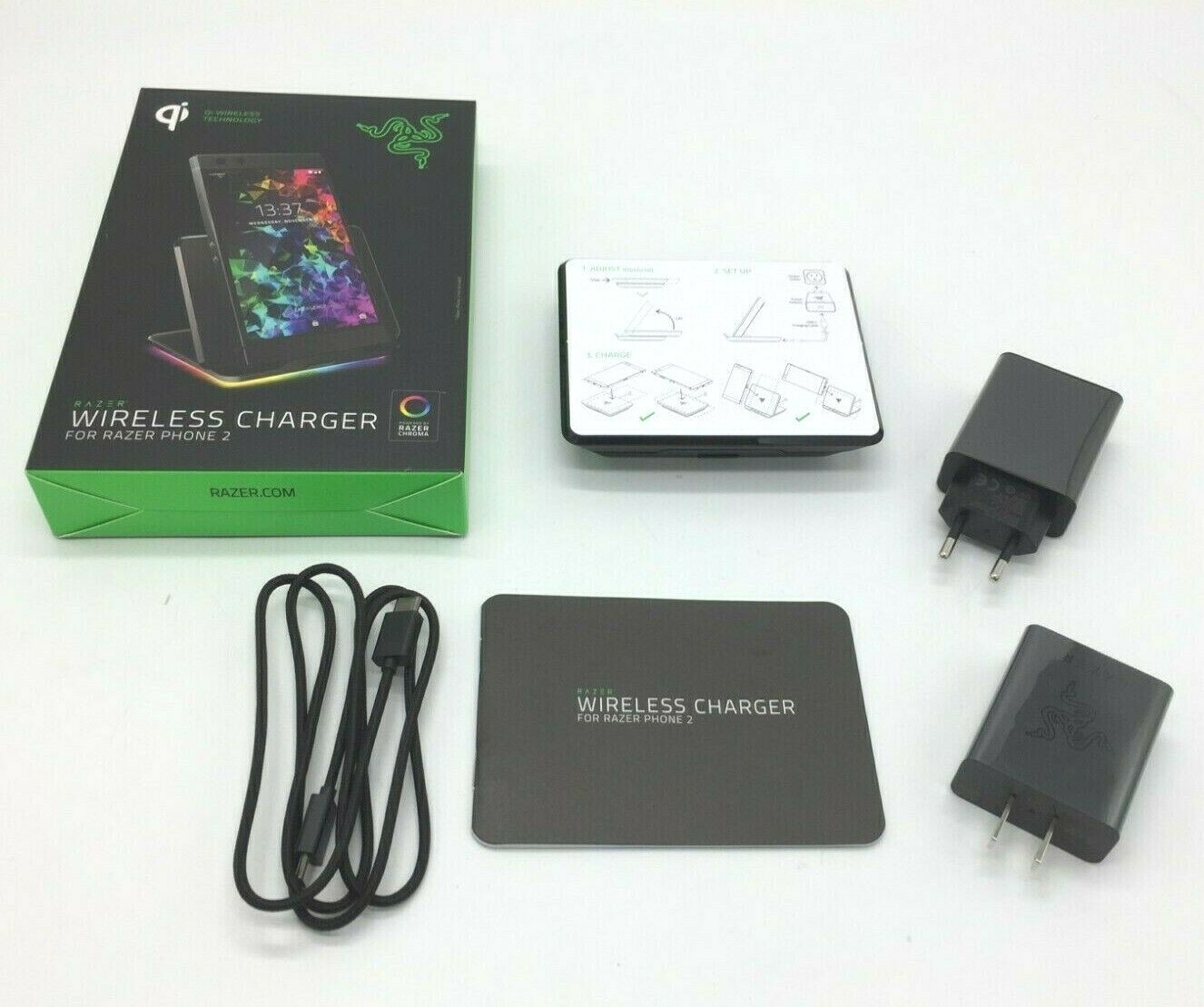 Razer Phone Wireless Charger Stand with RGB Coloring QI RC30-025903