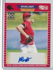  2021 MITCHELL BRATT LEAF PRO SET RED PARALLEL AUTO BLASTER ROOKIE TOUGH  NEW