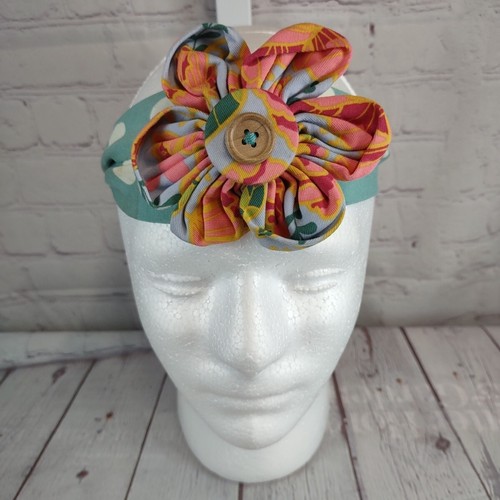 Matilda Jane Turret Headband w/ Flower Polka Dots Once Upon A Time Girls OS - Picture 2 of 8