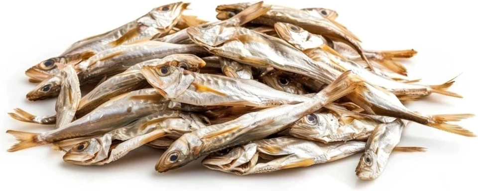 Golosina de pescado entero de arenque de Alaska para perros: capturada en la naturaleza, seca al aire, bolsa de 3,5 oz Foto 2 de 3