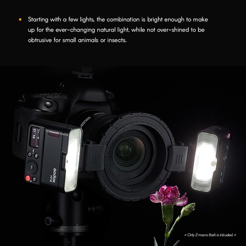MF12-K2 2PCS Macro Flash 2.4G Transmission Control Guide H4J4 - Afbeelding 8 van 11