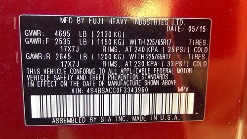 AC Compressor Fits 13-16 LEGACY 1473032 - Picture 8 of 9
