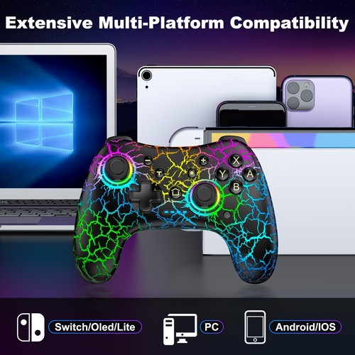 Switch Controller for Nintendo Switch/Lite/OLED,PC,iOS/Android Wireless Control - Afbeelding 6 van 7