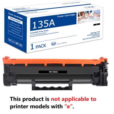 Valuetoner 135A W1350A zwarte toner vervanging voor HP 135A W1350A