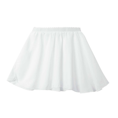 Girls Basic Chiffon Floral Wrap Skirt Ballet Pull-On Skirt Ballroom Dancewear - Picture 7 of 80