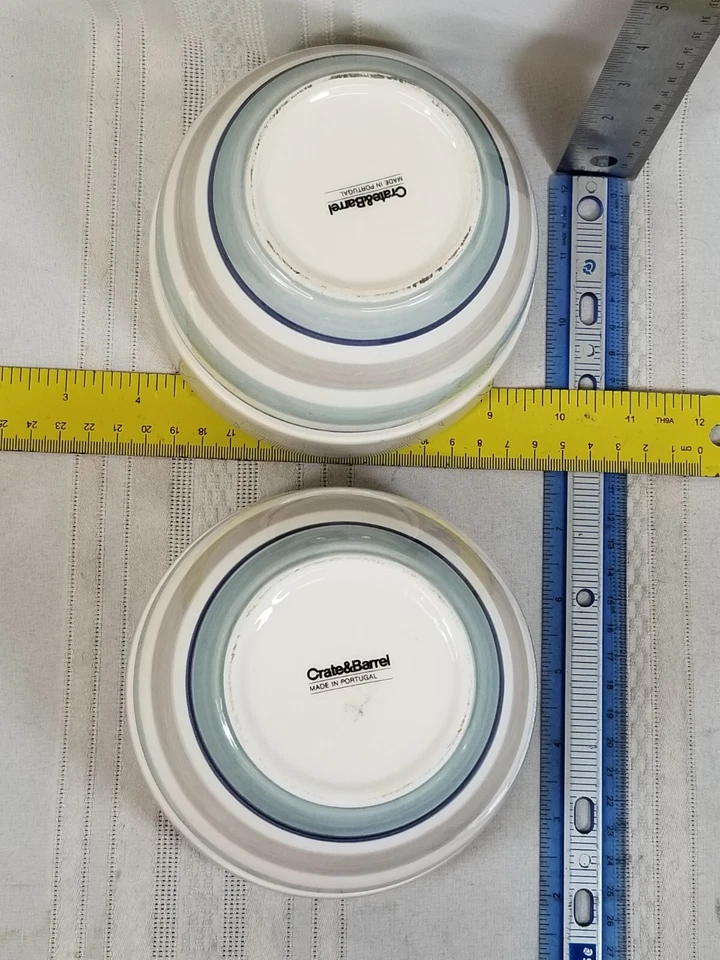 2 tigelas de sopa de cereais para todos os fins listras azuis Dumont - Imagem 3 de 4