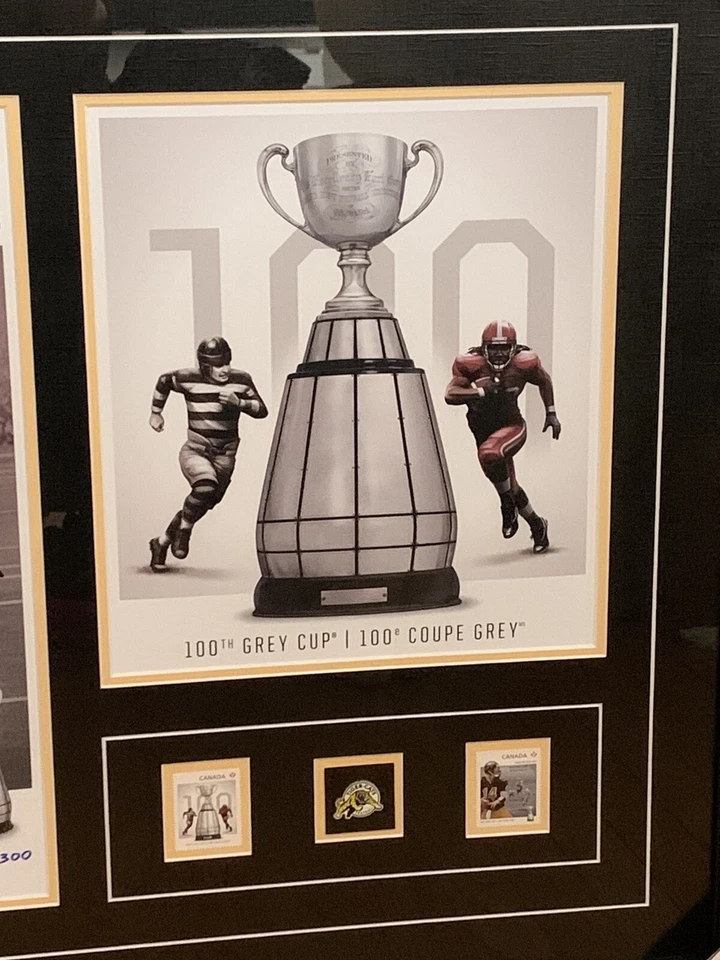 Ti Cats Hamilton Tiger Cats Danny McManus Framed Auto Print 100th Grey Cup New Foto 3 de 4