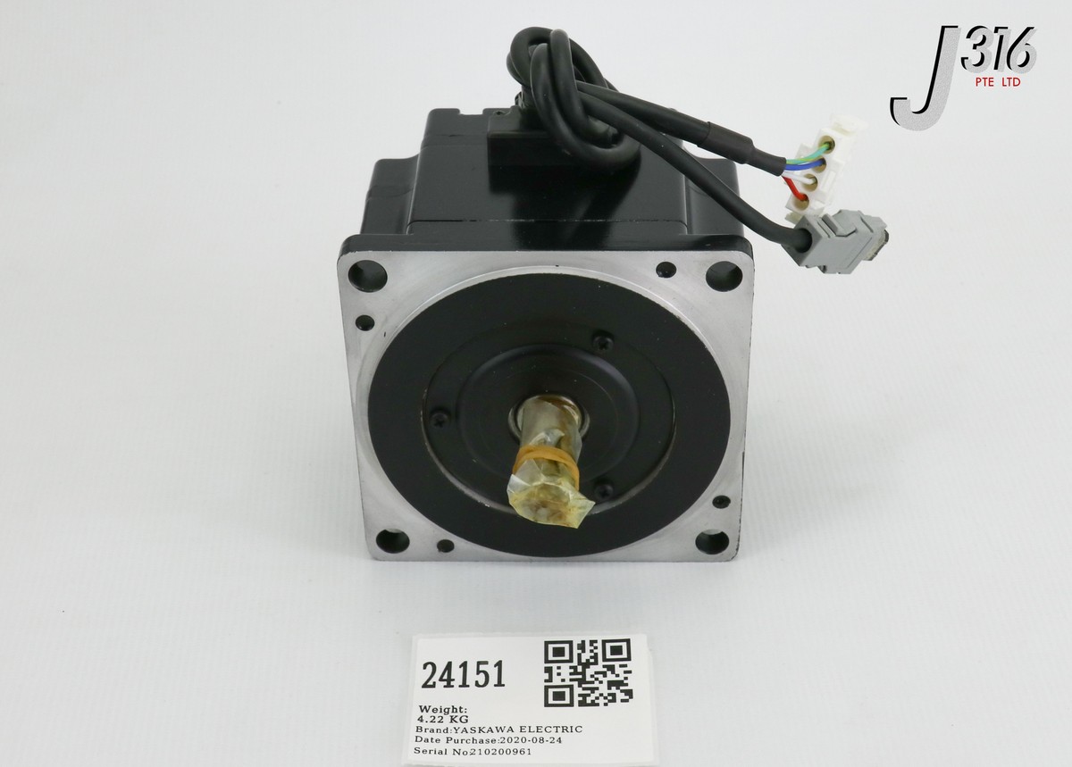 モア 24151 YASKAWA AC SERVO MOTOR, 750W, 200V, 4.1A, 3000RPM (NEW