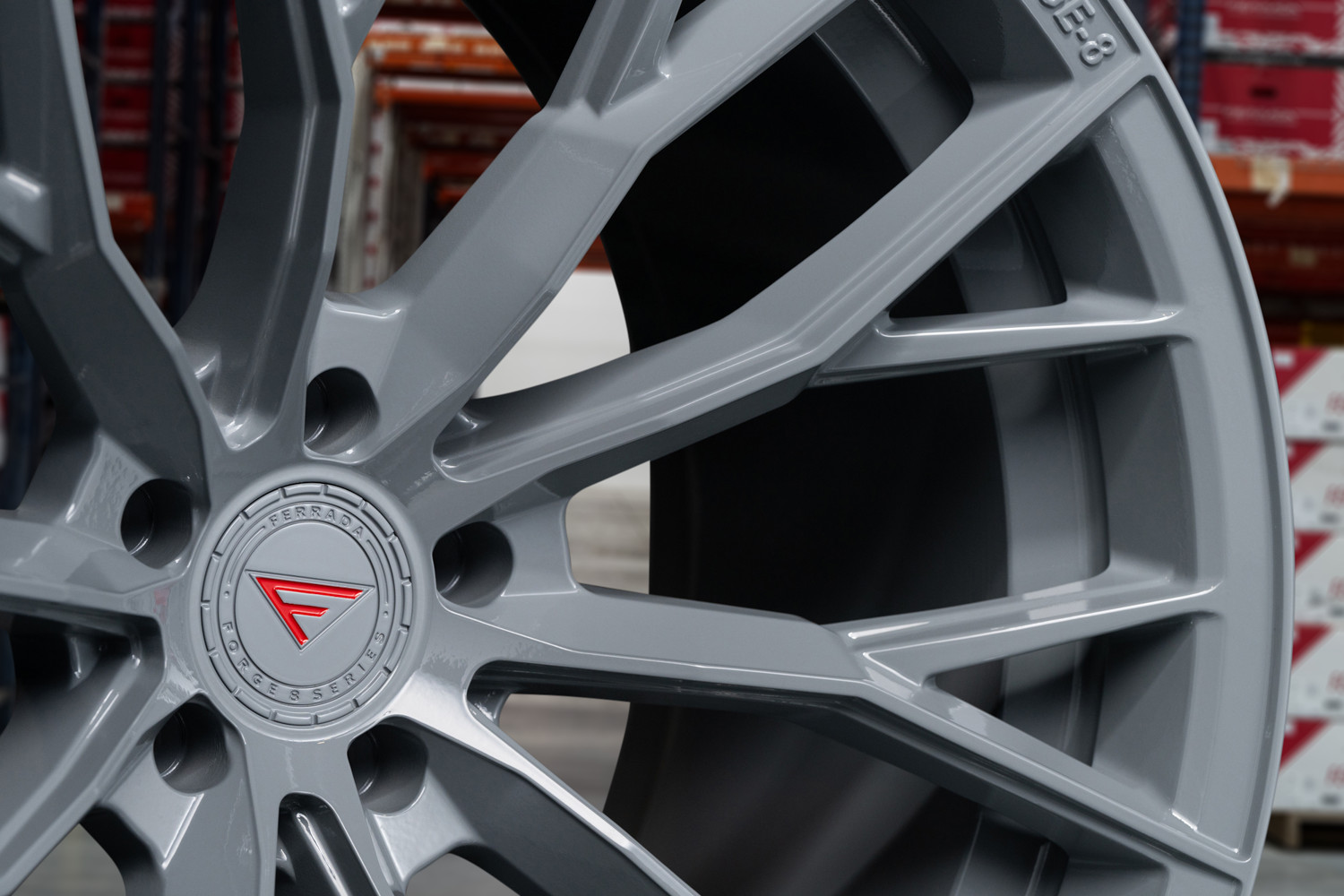 20” Ferrada FR9 Storm Grey Staggered Concave Wheels For Ferrari 488 20X9 20X11