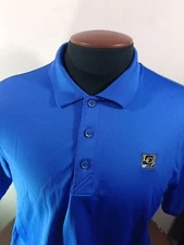 LC Golf Polo Blue Embroidered Men's Medium Cutter And Buck Team Member Polyester