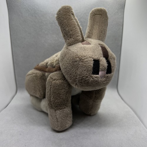 Mojang Jinx Minecraft Rabbit Stuffed Plush 2017 Brown Bunny 7” No Tag ...
