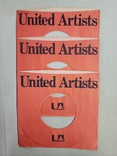 45 RPM 7" RECORD SLEEVES CO. SLEEVE 3 PACK SEE PHOTOS - United Artists SLV191 