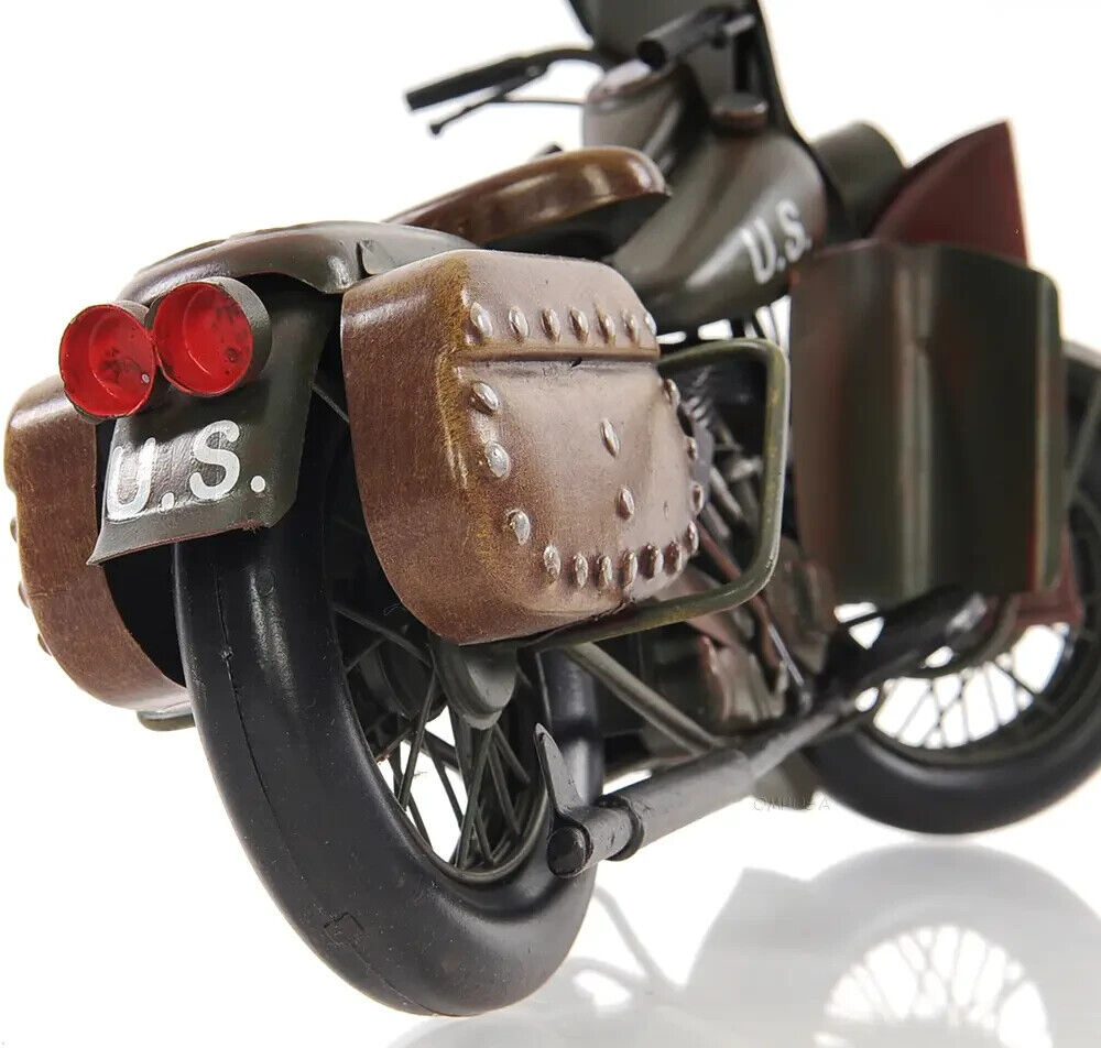 1942 WLA Harley Davidson Army Motorcycle Metal Model 12