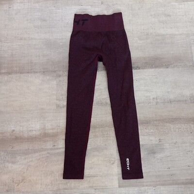 ECHT Womens Maroon Red Arise Comfort Activewear Leggings Size XS