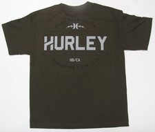 Hurley Boys T Shirt Born From Water Innovating Since 1999 Brown Hurley Surfing