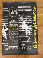 Foundations Forum '93 Vintage Poster 24x36 Hard Rock Music Convention Ad RARE
