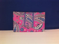 Vera Bradley Boysenberry Slim Travel Passport Flat Clutch Wallet Organizer JJ9