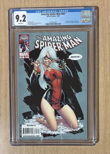 Amazing Spider-Man #607 CGC 9.2  Near Mint-  w/ White Pages -  J Scott Campbell
