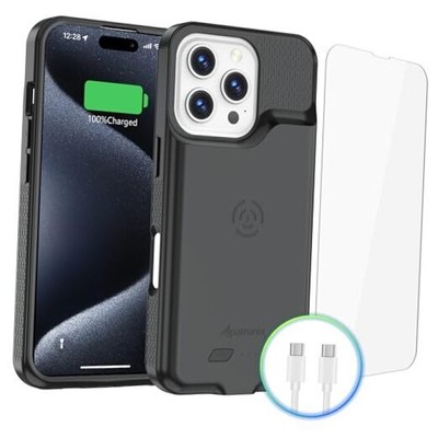  Battery Case for iPhone 16 Pro, Portable Strong Apple iPhone 16 Pro (6.3 inch)