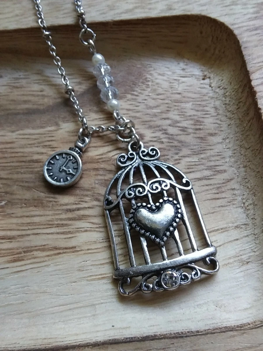 Birdcage pendant shop necklace