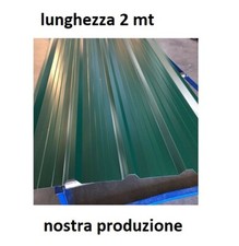 LAMIERA GRECATA COPERTURA 1010 MM Lunghezza 2000 MM Colore Verde Muschio