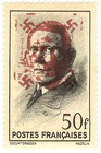 France - 50F - Petain German RED PROPAGANDA overprint - MH - Rare * Lib25 — photo 1