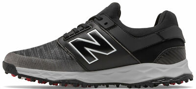 Mens New Balance Fresh Foam LinksSL Spikeless Waterproof Black Golf Shoes