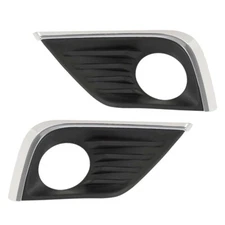 Front Bumper Fog Light Bezel Cover Left & Right Fit For 2016-2018 Nissan Altima