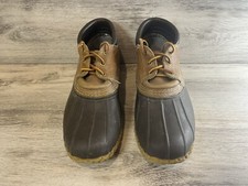 L.L. Bean Maine Hunting Shoe Gumshoe Duck Low Boots Size 8 Women s Made in USA