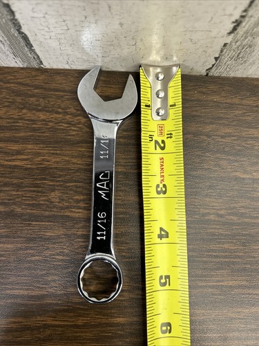 Mac Tools Stubby 11/16” Combination Wrench 12pt CS222R - Picture 2 of 12