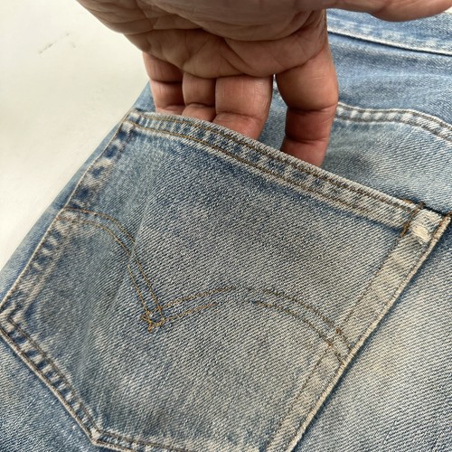 VTG Levi's 501 Selvedge Jeans Men 31x26 Blue Redline #6 Single Stitch Distressed - Imagen 17 de 21