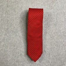 Vintage Brooks Brothers Brooksgate Silk Neck Tie Red Geometric Made In USA