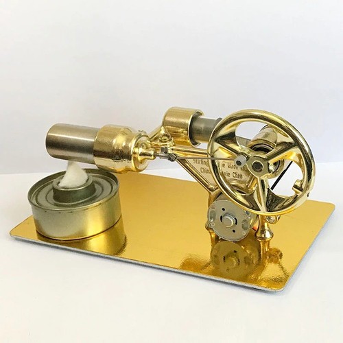 Hot Air Stirling Stream Powered Engine Motor Physics Experiment Model Mini Child - Picture 1 of 4