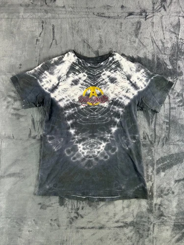 Vintage Aerosmith T Shirt 1980's Concert Tour Tie Dye Wings 1980s vintage concert t-shirt, vintage, single stitch, B+ condition