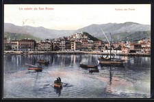 Ansichtskarte San Remo, Veduta del Porta, Haf...