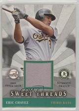 2004 Upper Deck Sweet Spot Sweet Threads Jerseys Eric Chavez #STS-EC 00jz