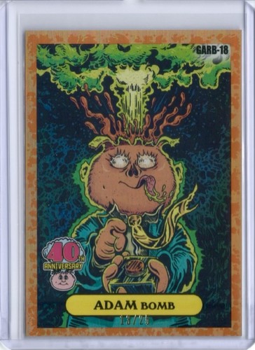 Adam Bomb [Orange] #GARB-26 2025 Topps Worst of Garbage Pail Kids 40th Anniversary Homage to Garbahj card