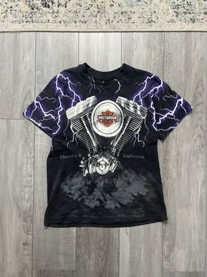 90 s Harley Davidson Thunder & Lightning Tee