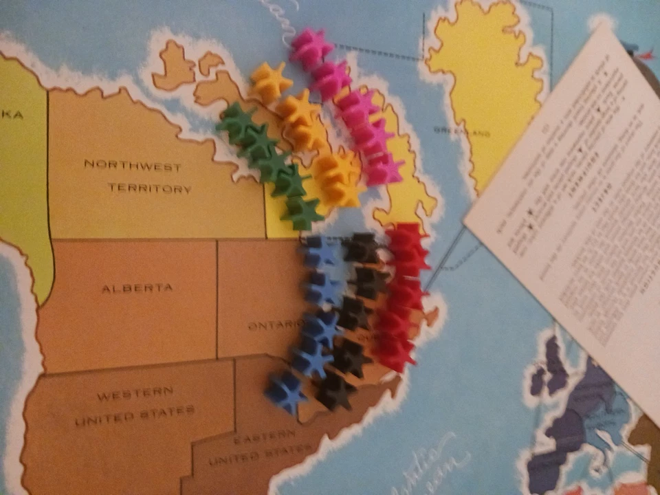 Vintage 1968 Parker Brothers Risk Board Game Complete Well Used Continental 60s - Image 3 of 4