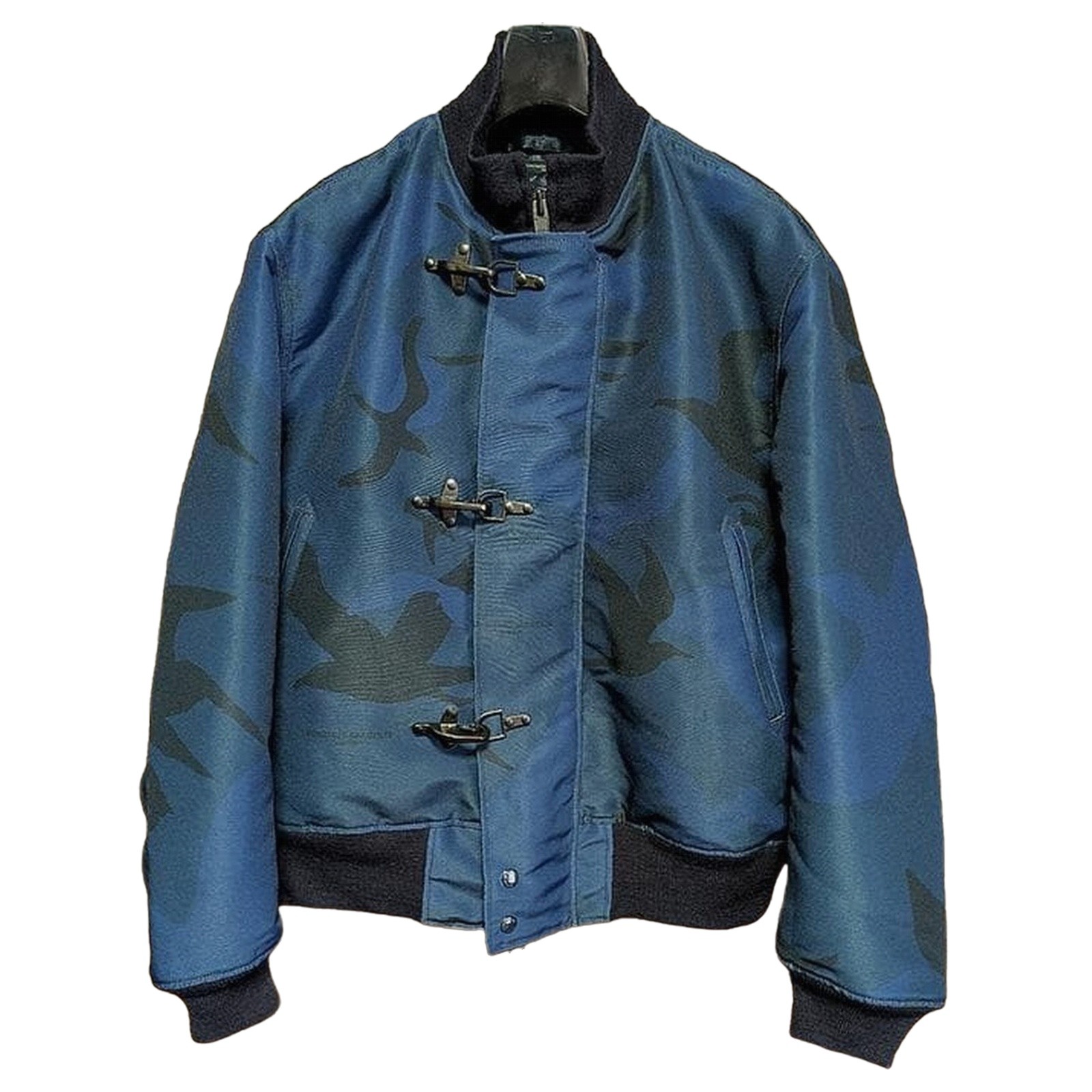 Engineered Garments Deck Jacket Seagull Print Blu… - image 1