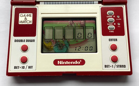 Vintage 1985 GAME & WATCH - BLACK JACK BJ-60 - LCD Game (Very Good Condition)