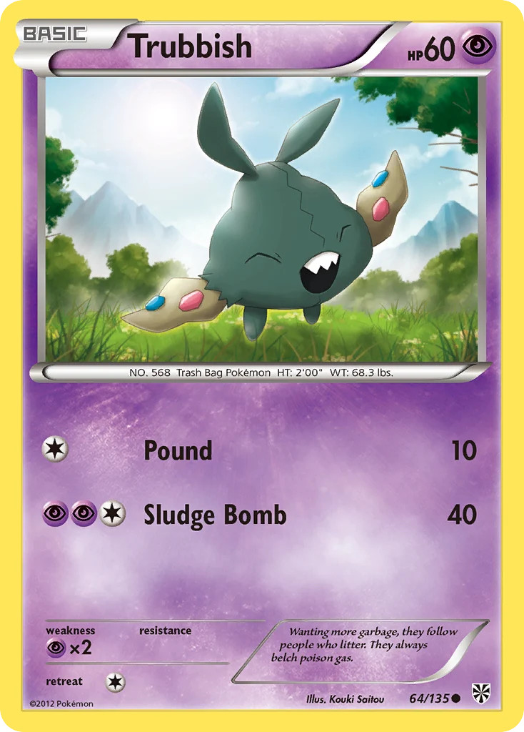 Trubbish (64/135) [Black & White: Plasma Storm] Lightly Played