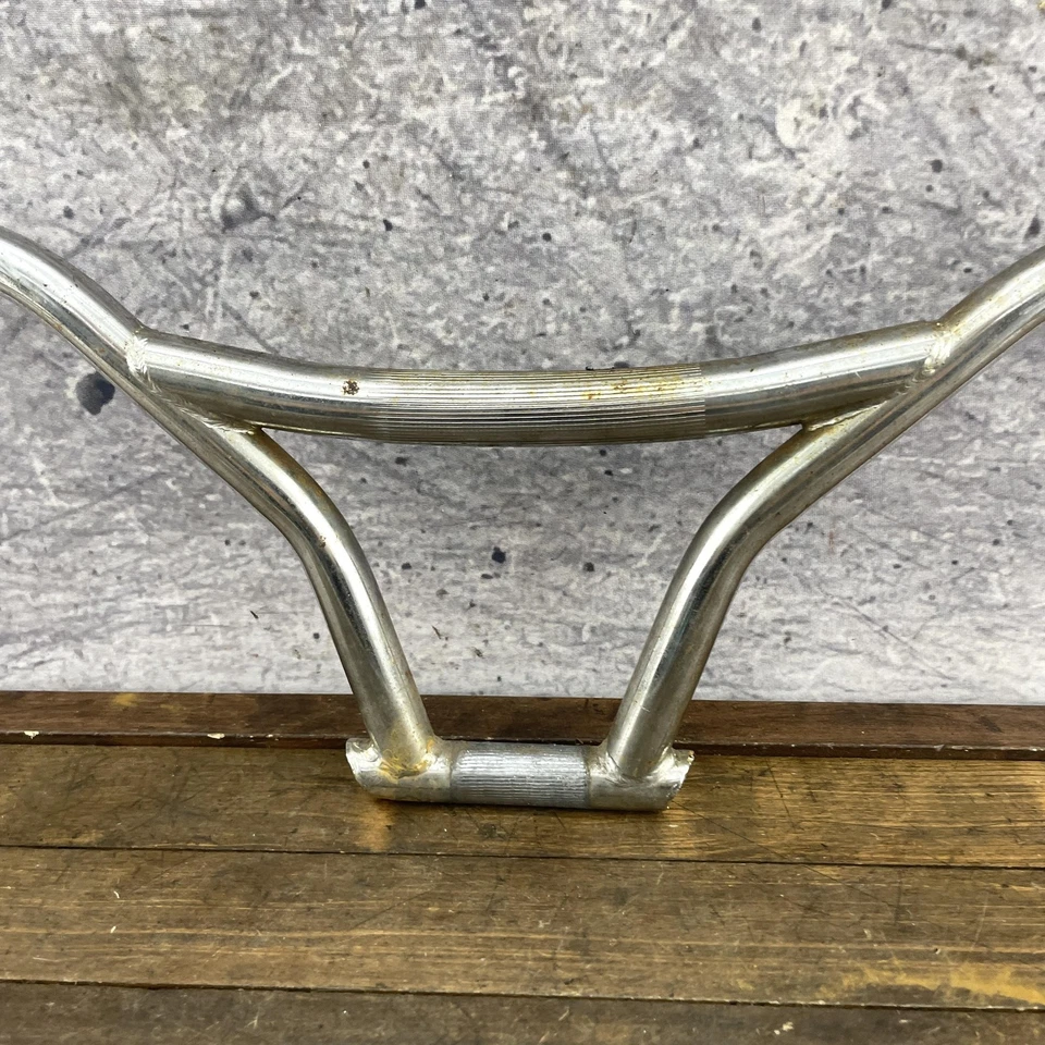 Manillar BMX Vintage KNeesaver Cromo 4 piezas Barra Old School Ancho 9" Elevación Foto 4 de 4