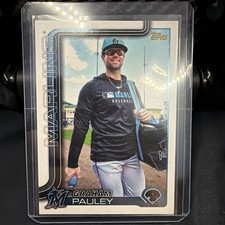 2025 Topps Update Graham Pauley Golden Mirror Variation SSP #US188 Marlins