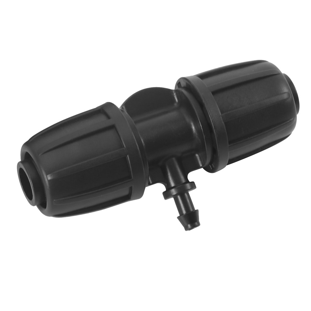 10Pcs 16mm Barbed Tee Connector Durable Garden Connector For Garden Irrigation